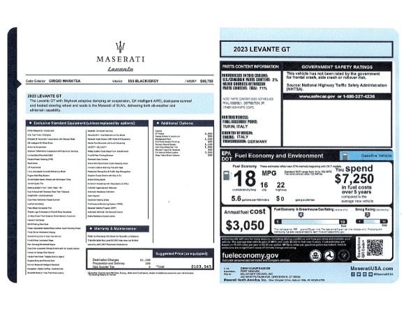 2023 Maserati Levante