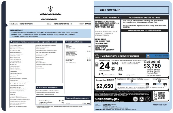 2025 Maserati Grecale