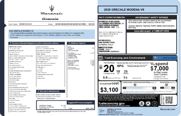 2026 Maserati Grecale