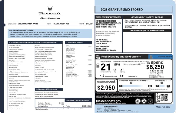 2026 Maserati GranTurismo