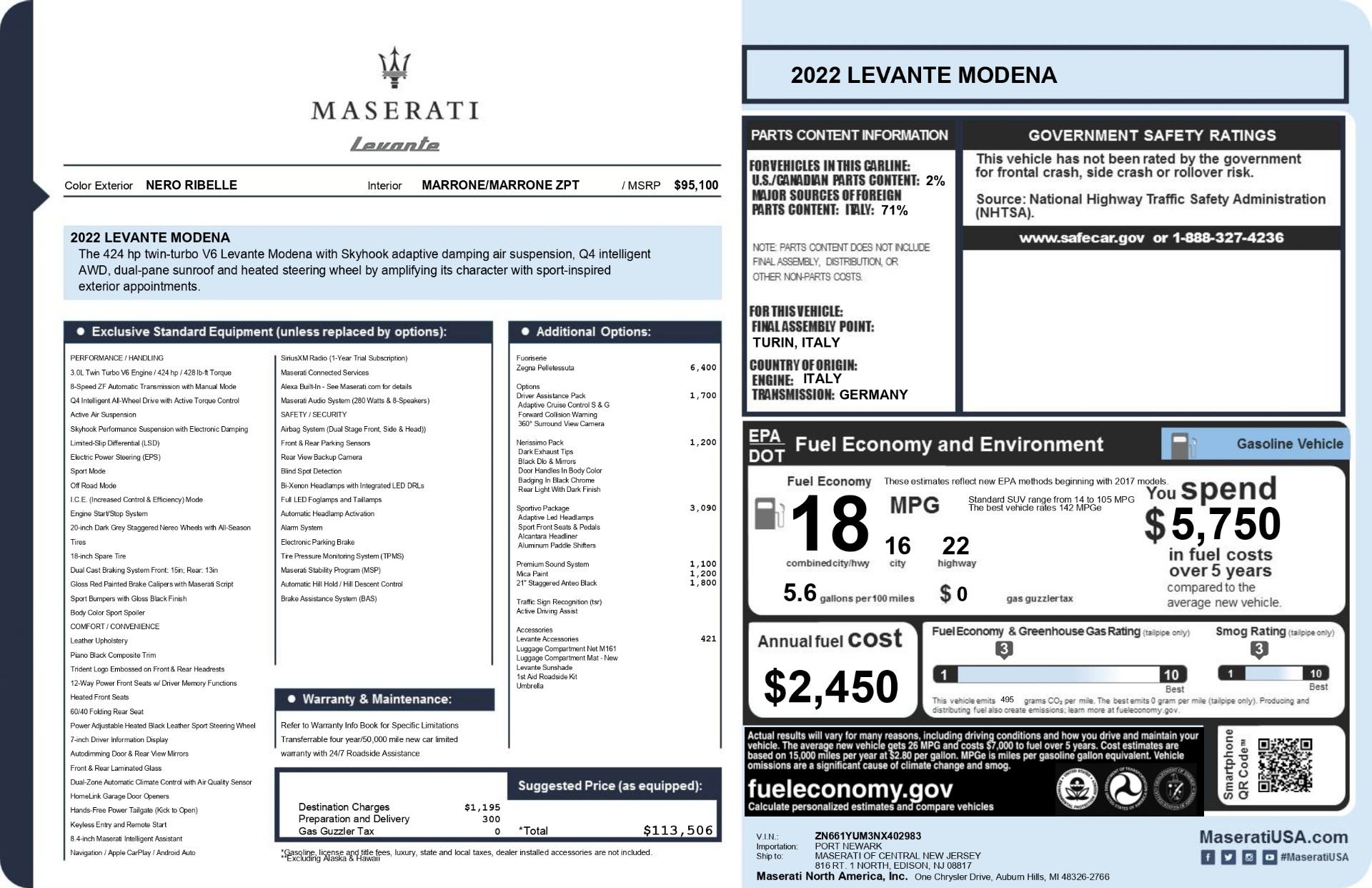 Used-2022-Maserati-Levante-Modena