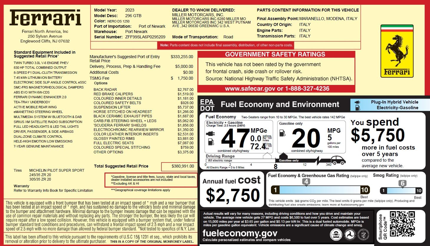 Used-2023-Ferrari-296-GTB