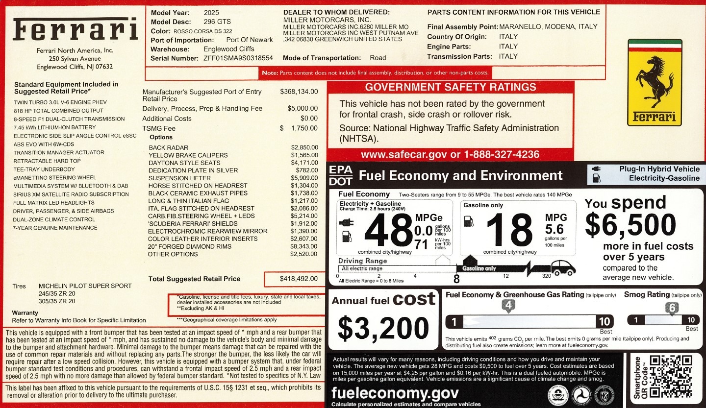 Used-2025-Ferrari-296-GTS